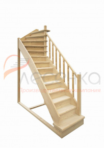 Деревянная межэтажная лестница ЛЕС-215